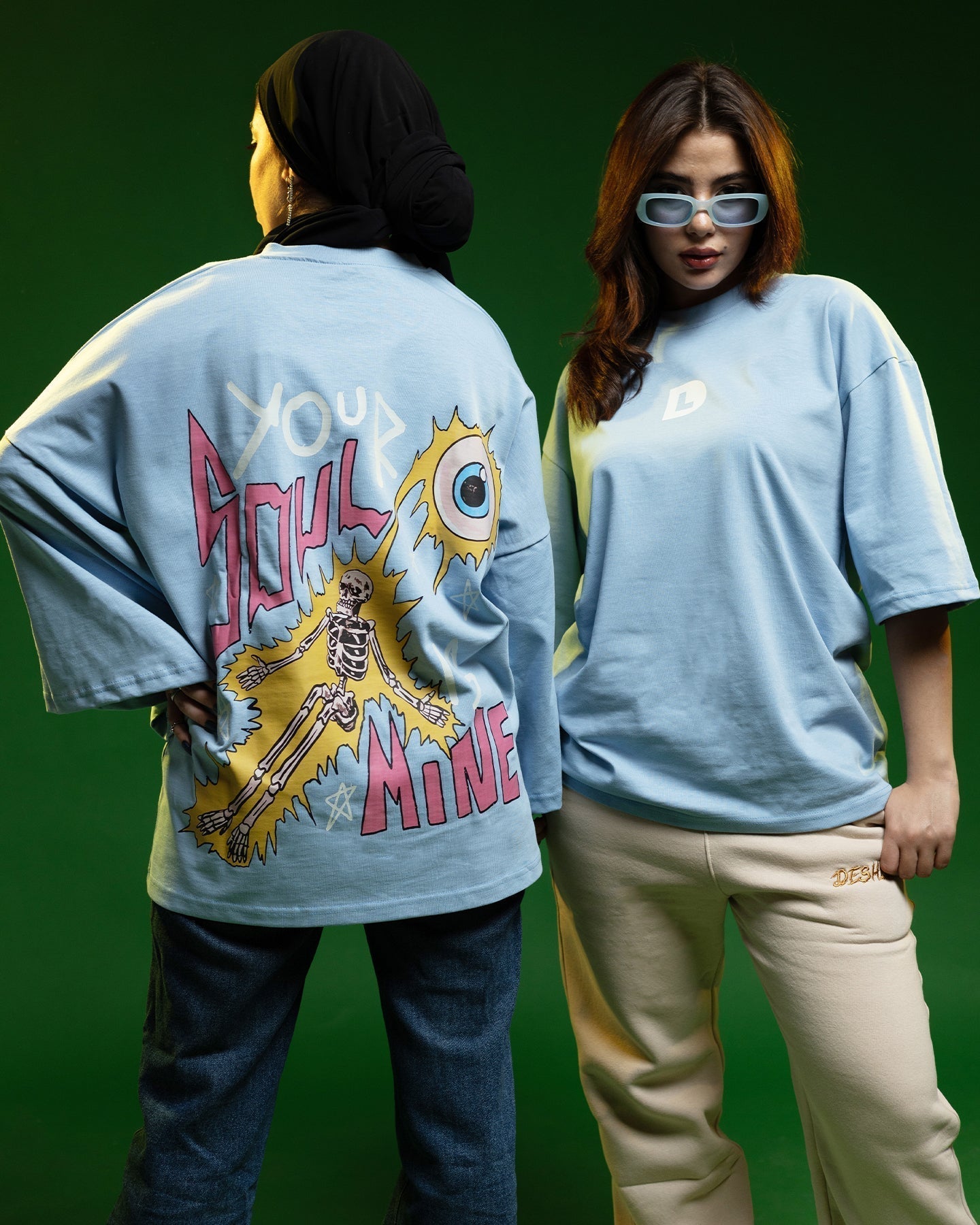Your Soul Is Mine Long Sleeve Oversized T-Shirt - DESHLO