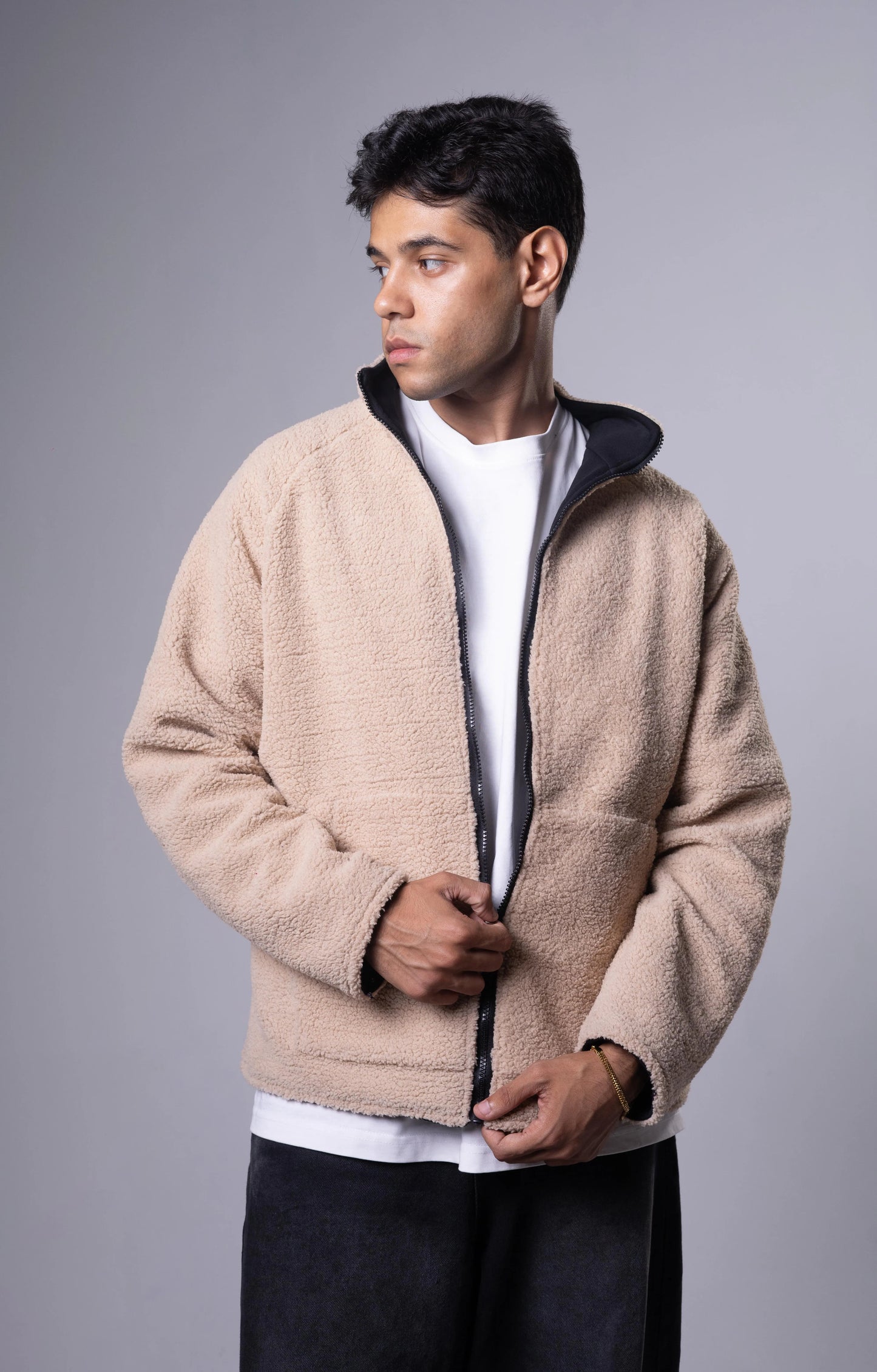 Beige Double Face Jacket