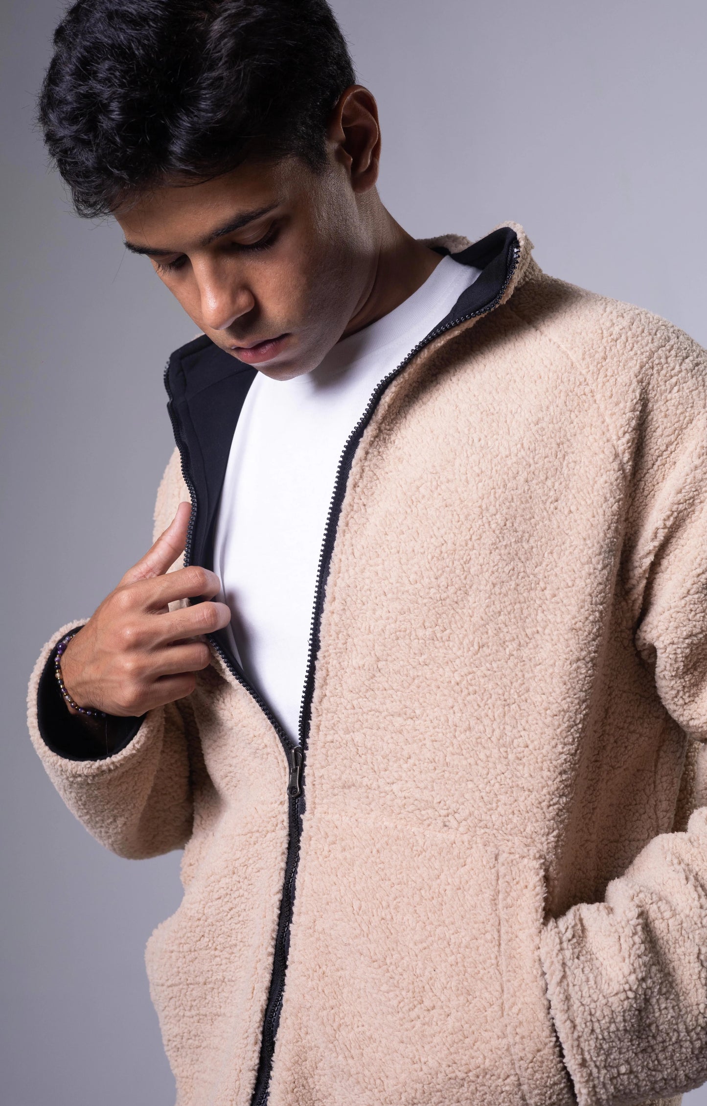 Beige Double Face Jacket