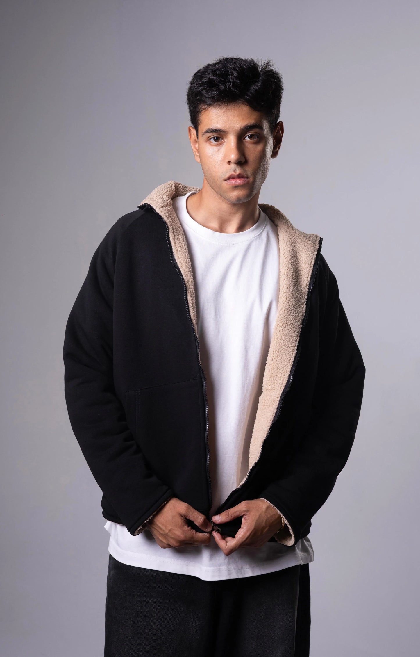 Beige Double Face Jacket