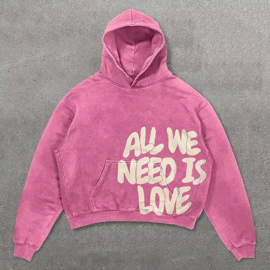 All We Need Is Love Hoodie (Acid)