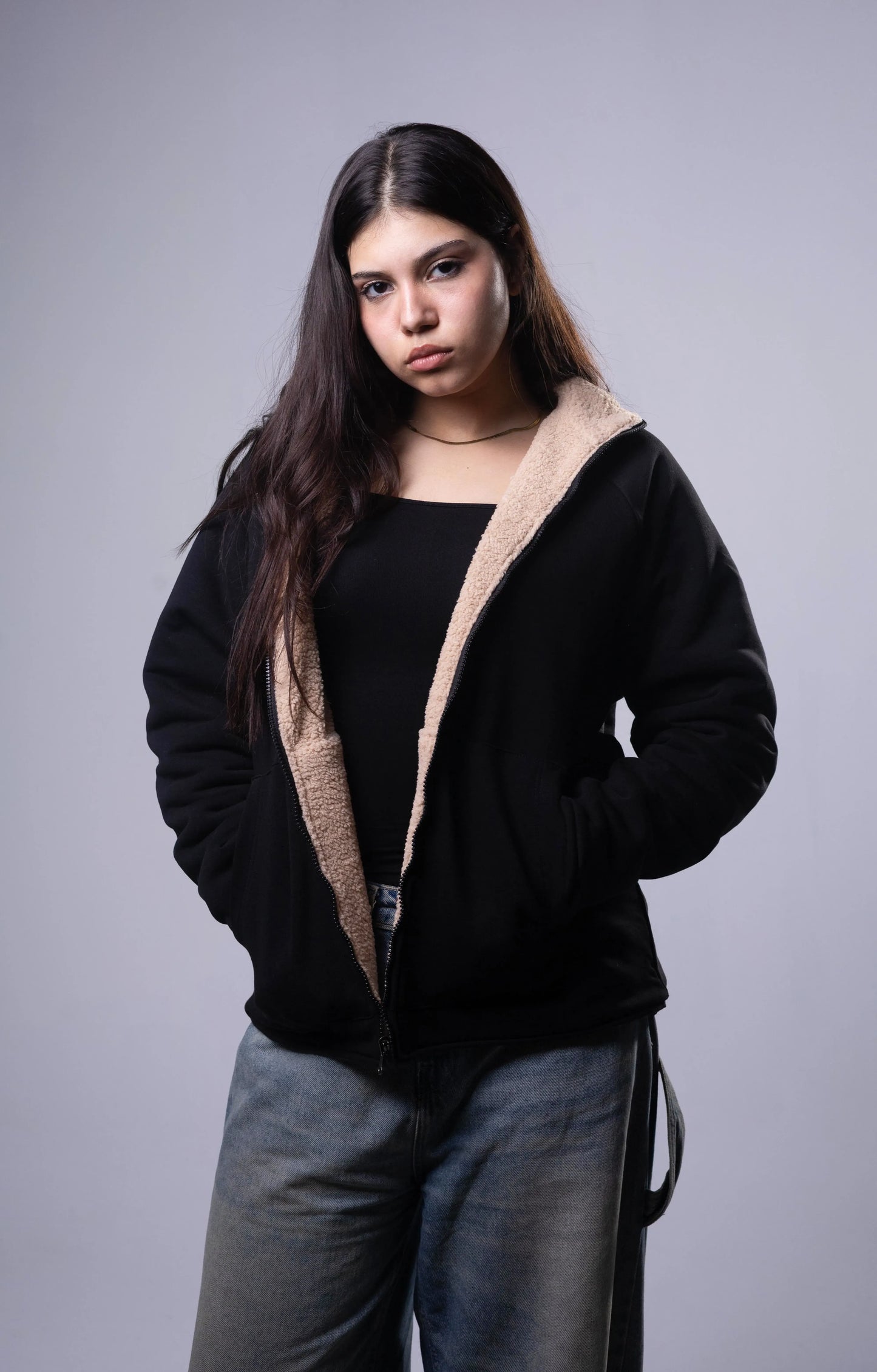 Beige Double Face Jacket