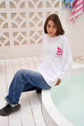 White Modest Oversized Tees
