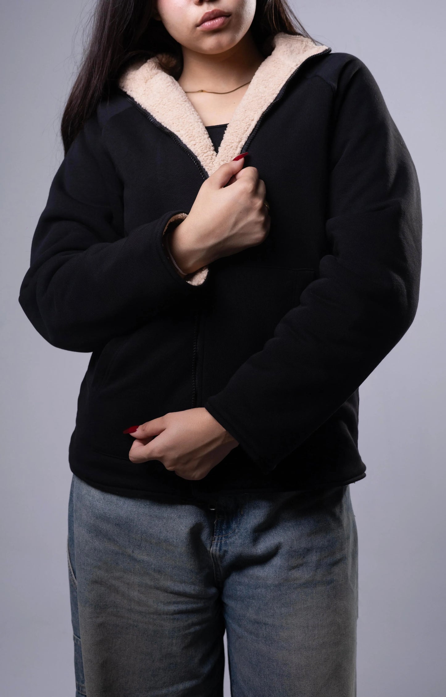 Beige Double Face Jacket