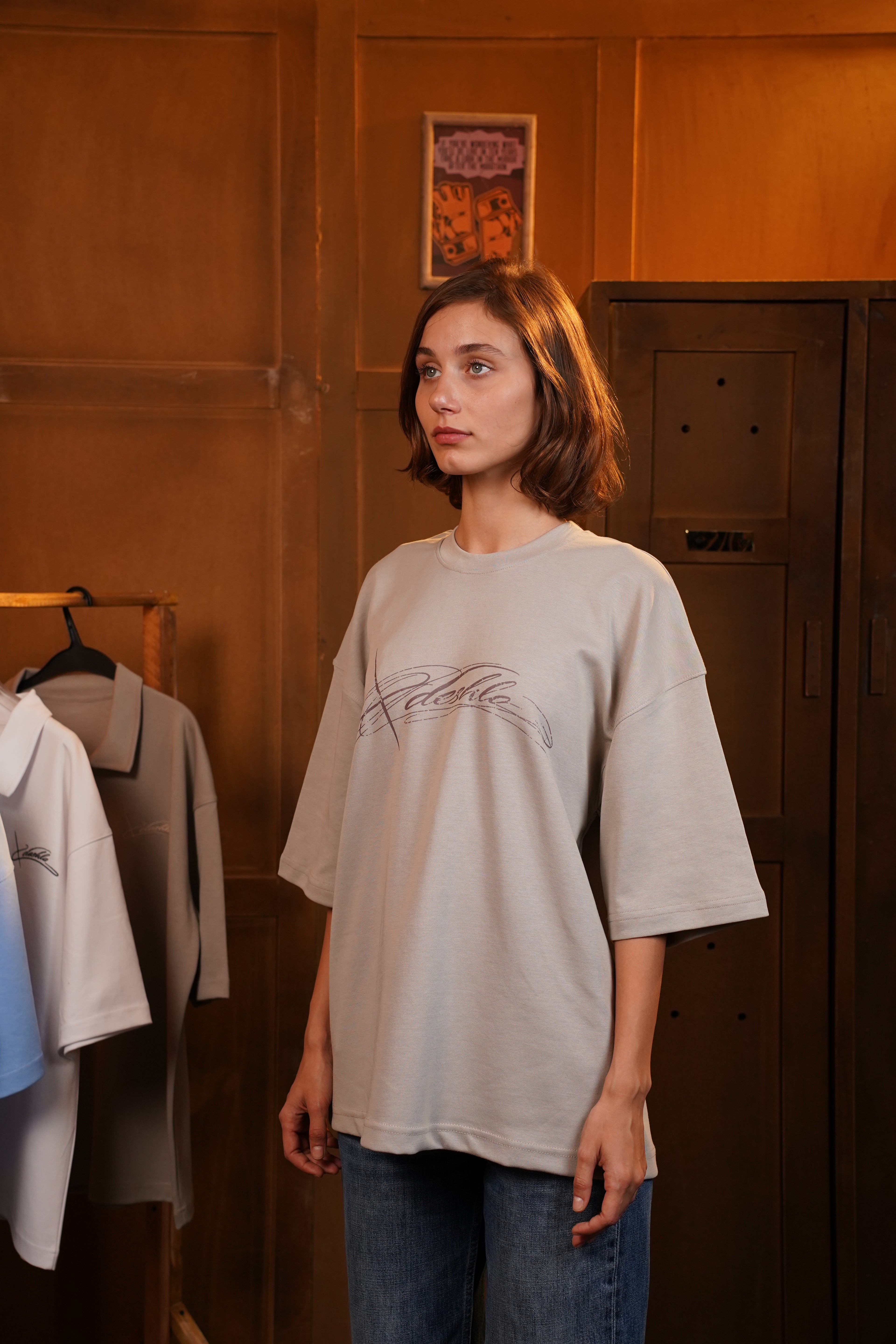 Deshlo T-Shirt Light Grey