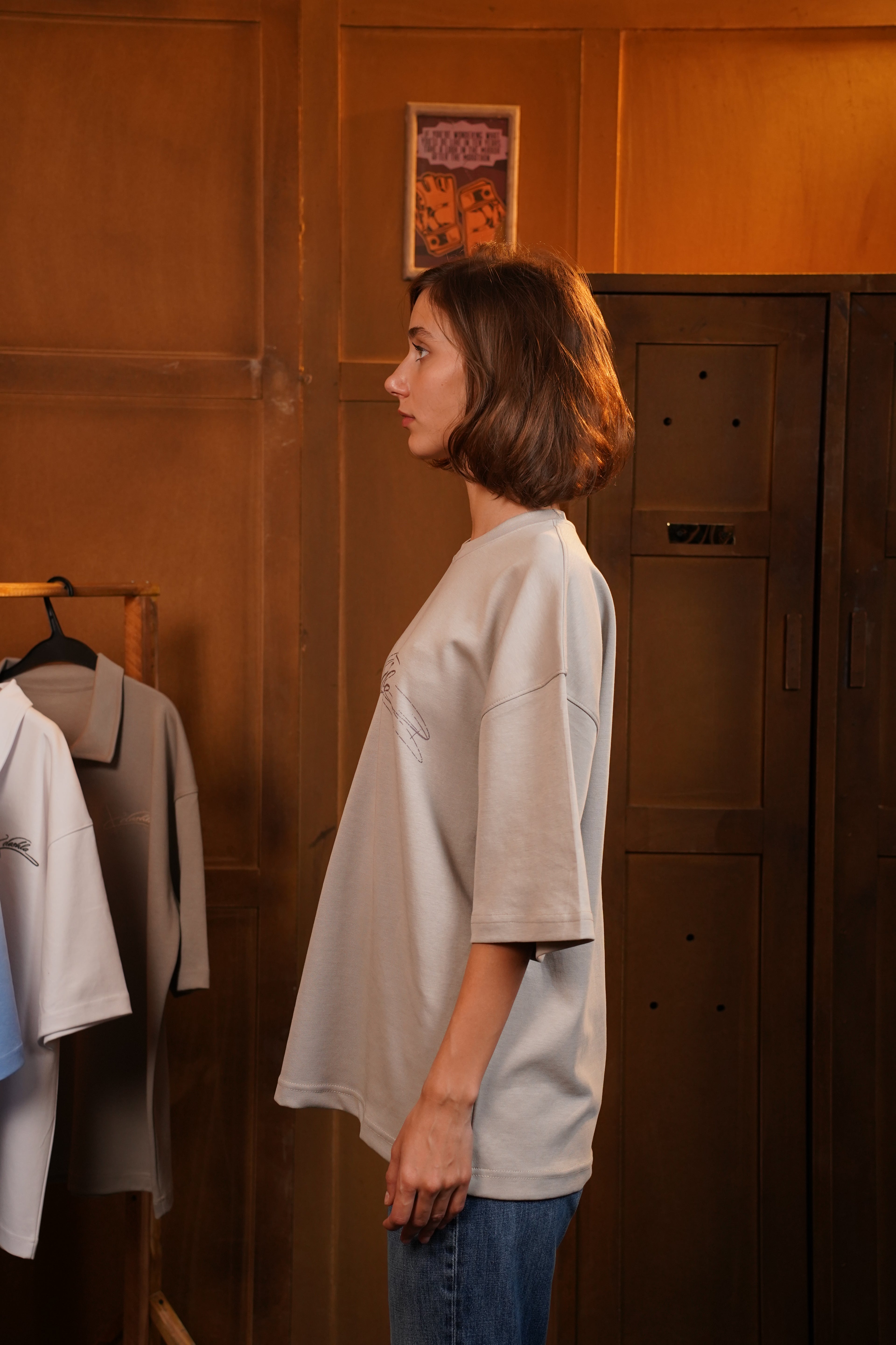 Deshlo T-Shirt Light Grey