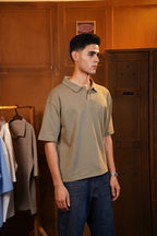 Muted Olive Polo T-Shirt