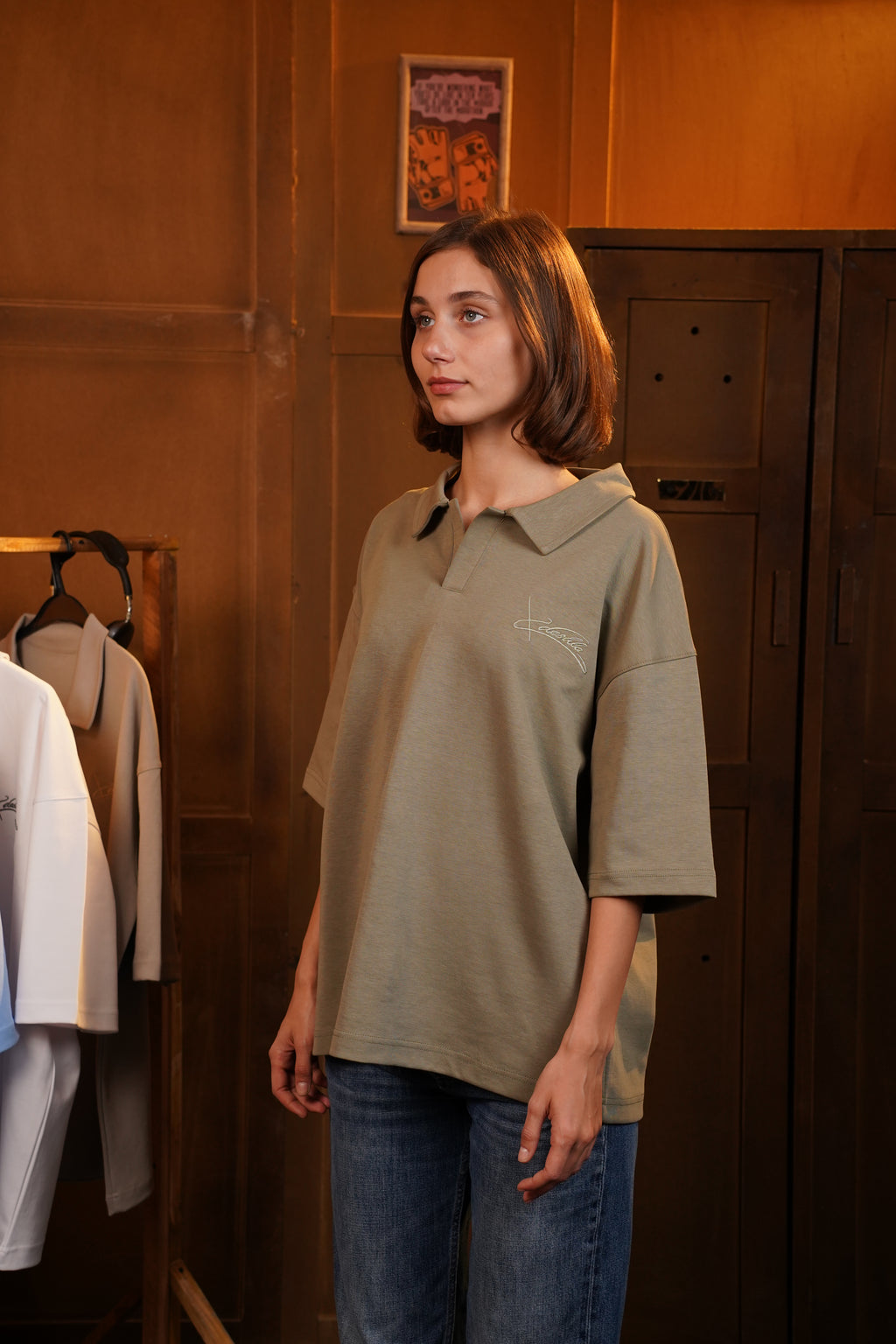 Muted Olive Polo T-Shirt