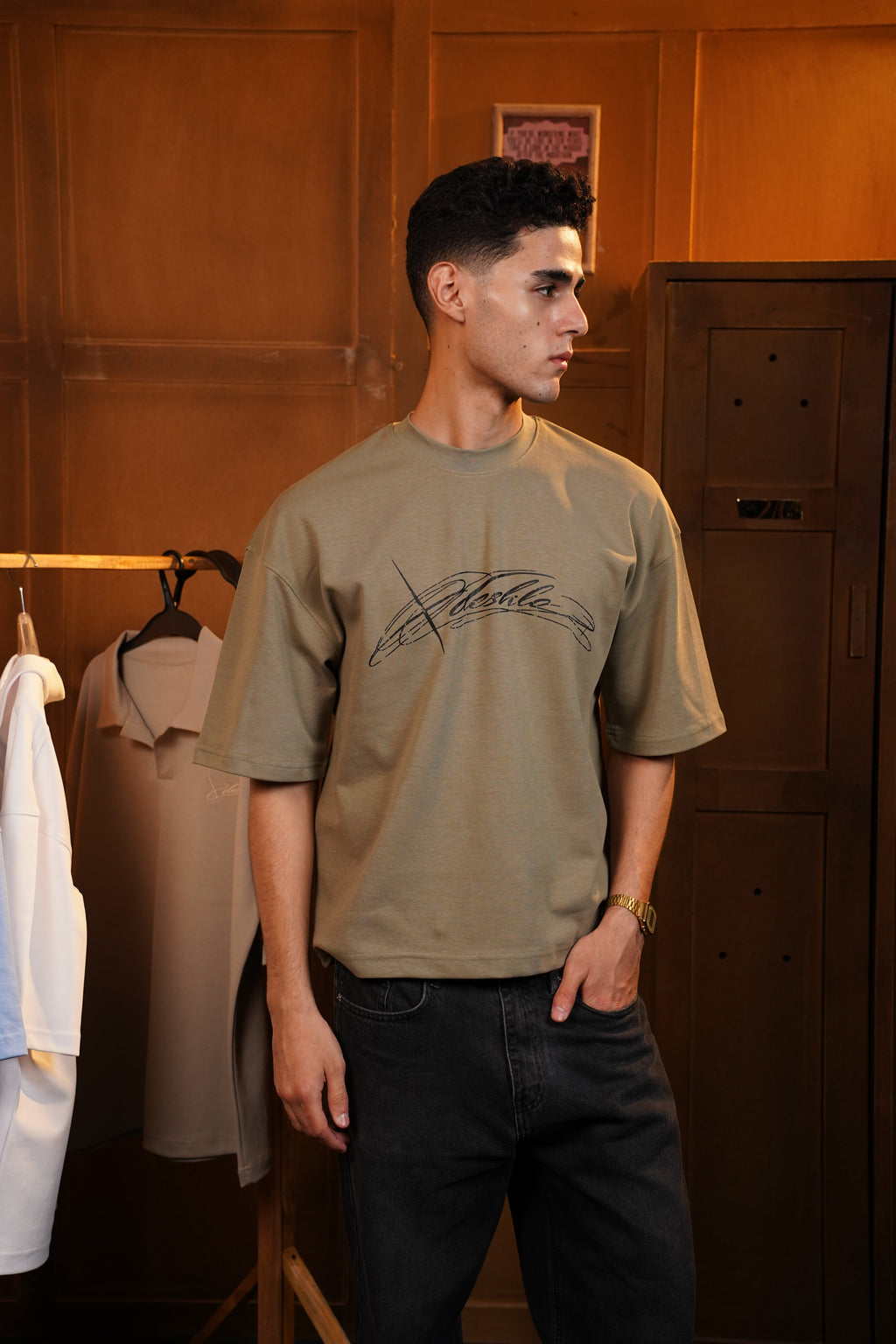 Deshlo T-Shirt Muted Olive
