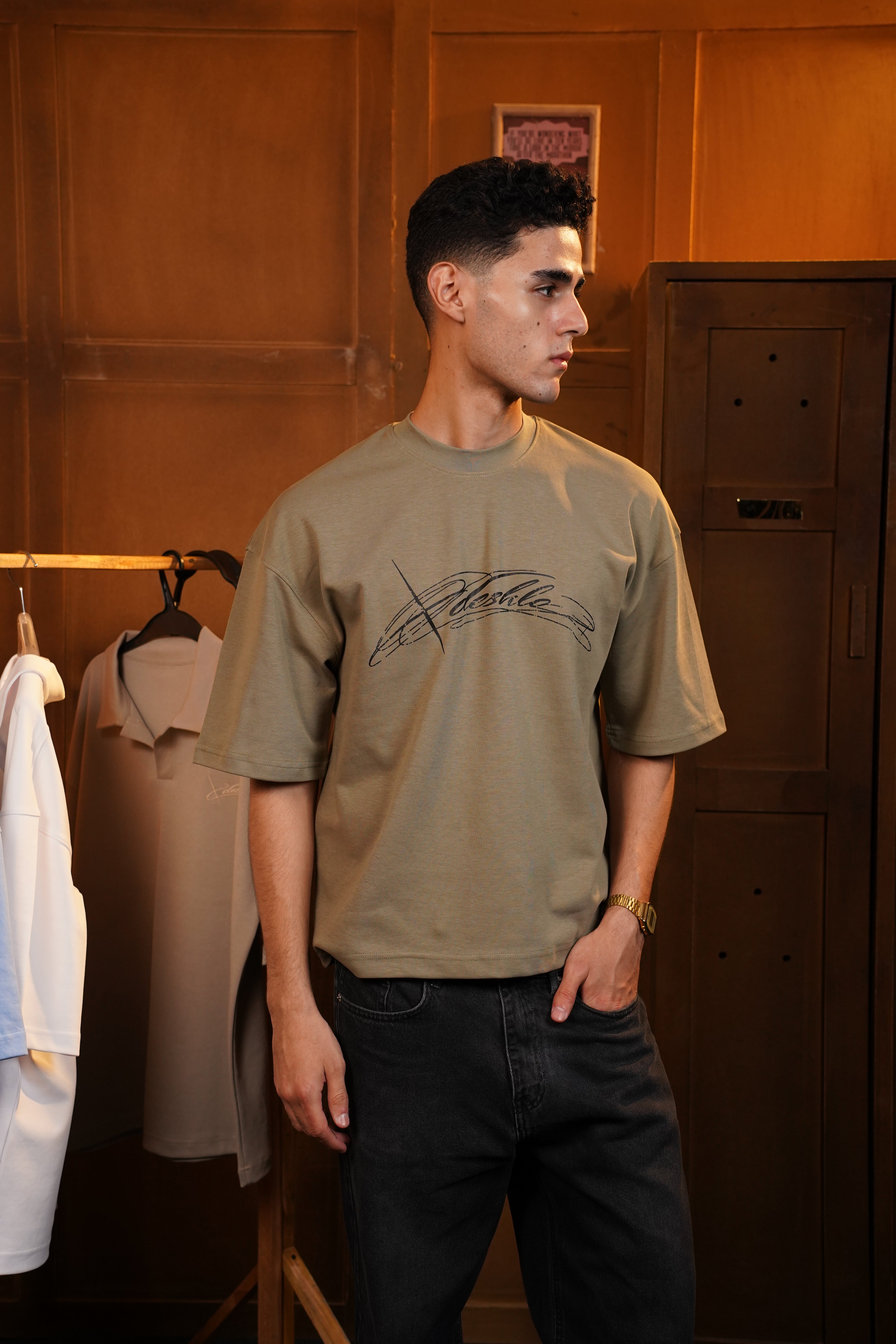 Deshlo T-Shirt Muted Olive