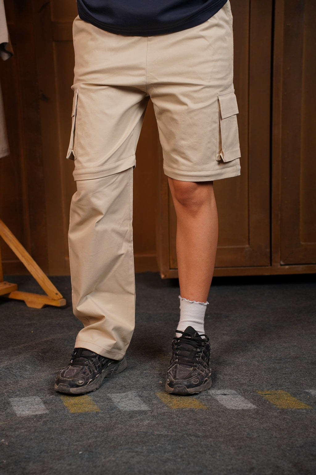 Beige Short-lon