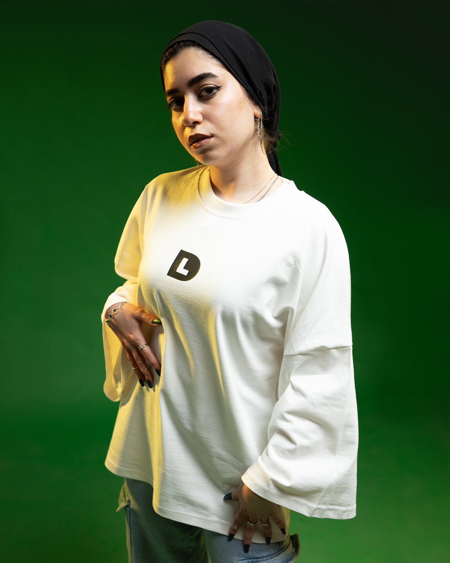 Follow your Groove Long Sleeve Oversized T-Shirt - DESHLO