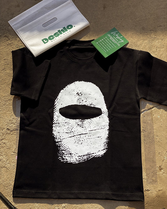 Fingerprint Mask Oversized T-Shirt